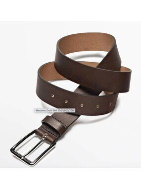 Massimo Dutti Brown Leather Belt US 40 EU 100 Mens NWT 1051/503/700